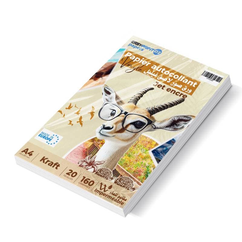compatible papier Kraft autocollant A3