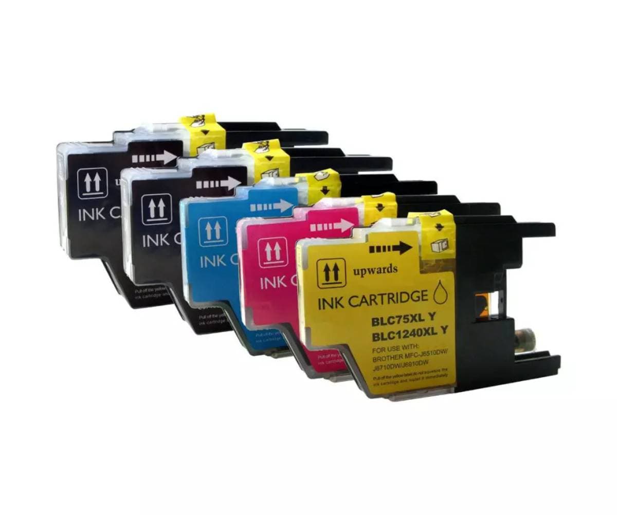 خرطوشة متوافقة Brother LC 1220 LC 1280 حزمة C M BK Y