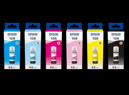 epson original ink 108 pack 6 couelrus l8050 colors