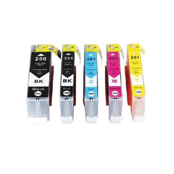 compatible cartouche canon cli 250-251 pack  MBK C Y BK M