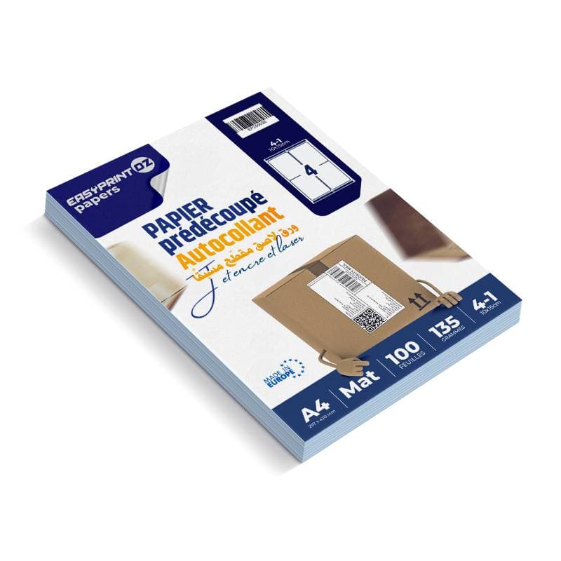 compatible papier autocolant europ A4 format predecopé 10x15 100 feuilles