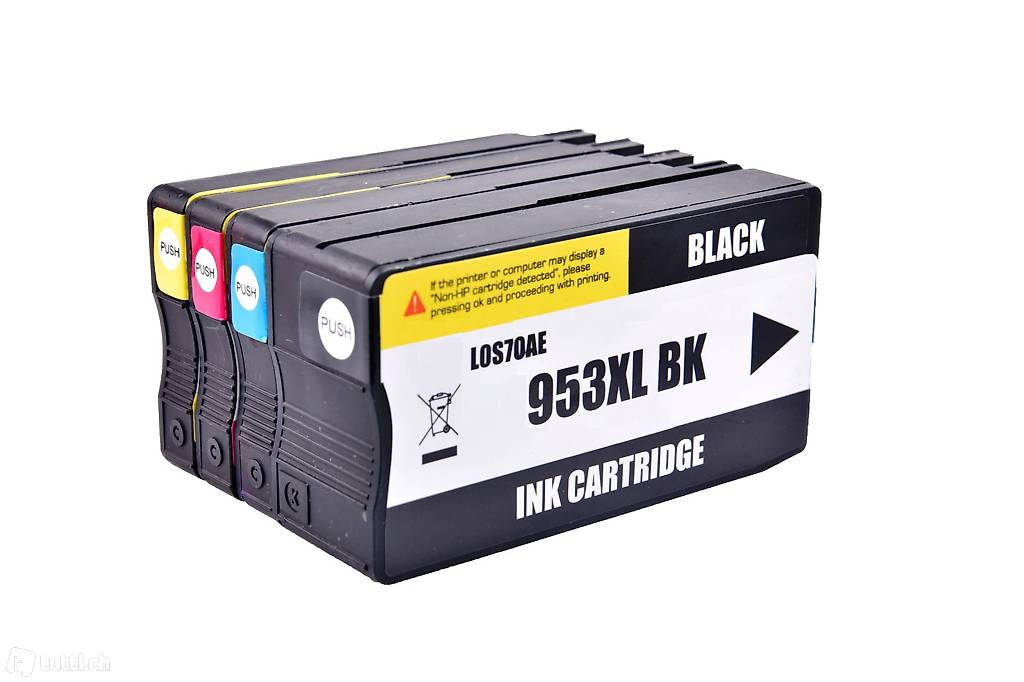 Pack cartouches HP 953XL noir + 3 couleurs pour imprimante jet d'encre on